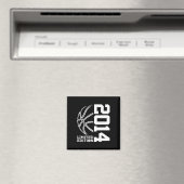 9e verjaardag Basketbal Limited Edition 2014 1 Magneet (Insitu (Vaatwasser))