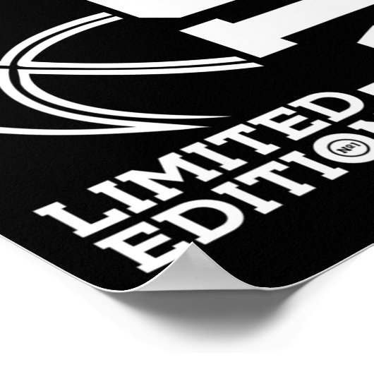 9e verjaardag Basketbal Limited Edition 2014 1 Poster (Hoek)