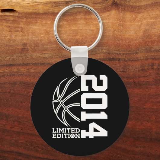 9e verjaardag Basketbal Limited Edition 2014 1 Sleutelhanger (Voorkant)