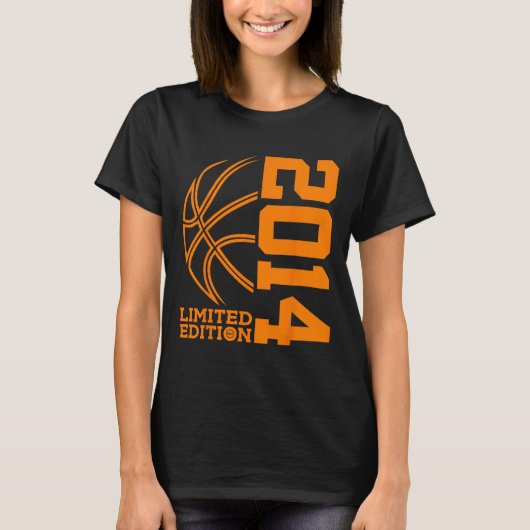 9E VERJAARDAG BASKETBAL LIMITED EDITION 2014 T-SHIRT (Voorkant)