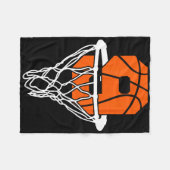 9e verjaardag basketbal negen 9 jaar oud jongens K Fleece Deken (Voorkant (Horizontaal))