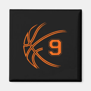 9e verjaardag basketbal negen 9 jaar oud jongens K Magneet