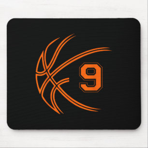 9e verjaardag basketbal negen 9 jaar oud jongens K Muismat