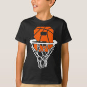 9e verjaardag basketbal negen 9 jaar oud jongens K T-shirt (Voorkant)
