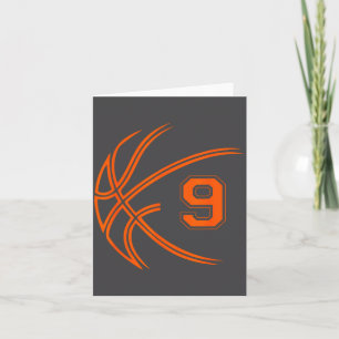 9e verjaardag basketbal negen 9 jaar oude jongens  kaart