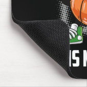 9e Verjaardag Basketbal Speler Plezier 9 Jaar Oud  Muismat (Hoek)