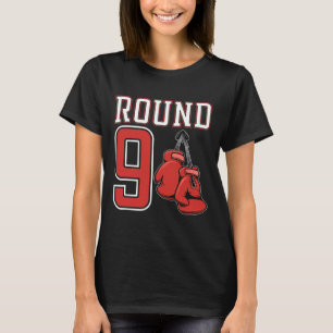 9e verjaardag boksen jongen 9 jaar oud bokser verj t-shirt