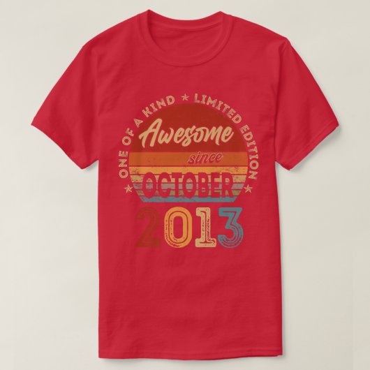 9e verjaardag Cadeau 9 jaar oud Geweldige sinds ok T-shirt (Design voorkant)