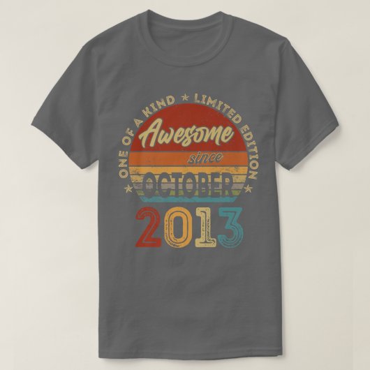 9e verjaardag Cadeau 9 jaar oud Geweldige sinds ok T-shirt (Design voorkant)