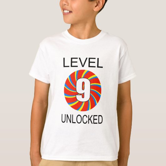 9e verjaardag computergamer t-shirt (Voorkant)