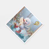 9e verjaardag Duck dansen in een regenplas Servet (Hoek)