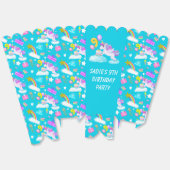 9e Verjaardag Eenhoorn met Cake Favoriete Box Bedankdoosjes (Ongevouwen)