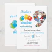 9e verjaardag foto collage nummer 9 Jongen Kaart (Voorkant / Achterkant)