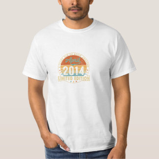 9e verjaardag geboren in april 2014 t-shirt