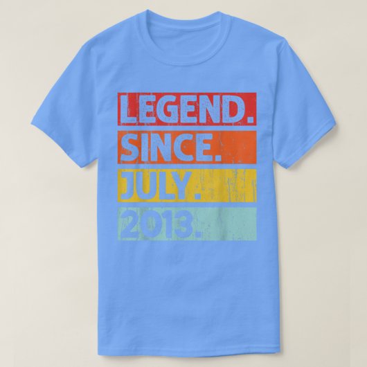 9e verjaardag: Geschenken sinds juli 2013 9 jaar T-shirt (Design voorkant)