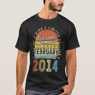 9e verjaardag Geweldige sinds februari 2014 9 jaar T-shirt