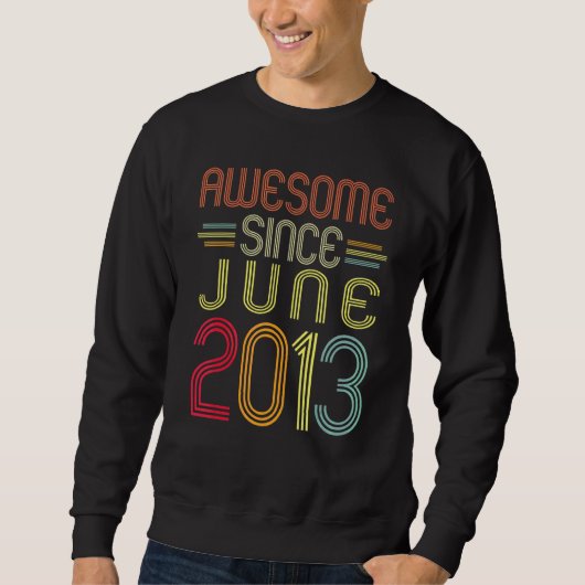 9e verjaardag Geweldige sinds juni 2013 9 jaar oud Trui (Voorkant)
