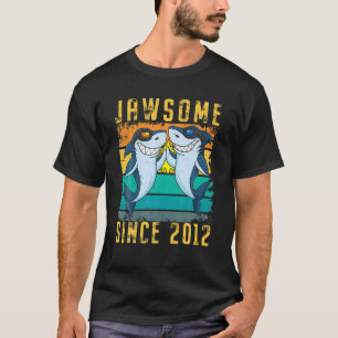 9e verjaardag haai 9 jaar oud Jawsome sinds 2012 T-shirt