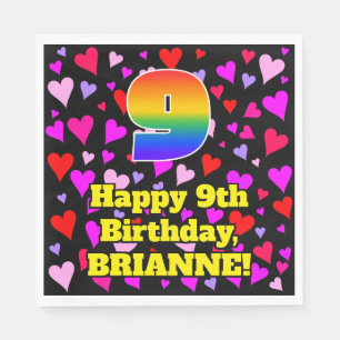 9e verjaardag: Het liefhebbende Kunstpatroon van d Servet