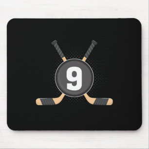 9e verjaardag ijshockey 9 jaar oud thema verjaarda muismat