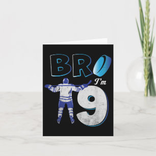 9e Verjaardag IJshockey Jongen 9 Jaar Oud Hockey S Kaart