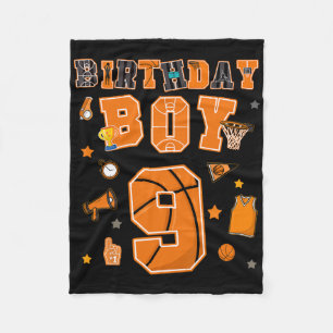 9e verjaardag jongen 9 jaar skelet feestje negen j fleece deken