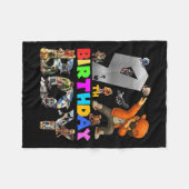 9e Verjaardag Jongen Italiaanse Brainrot Voor Kind Fleece Deken (Voorkant (Horizontaal))