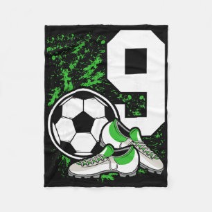 9e verjaardag Jongens 9 jaar Voetbal Voetballer Ve Fleece Deken