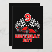 9e verjaardag kaart (Voorkant / Achterkant)