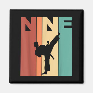 9e verjaardag Karate Taekwondo Thema 9 Jaar Oud Magneet