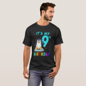 9e verjaardag Leuke Pinguïn Verjaardag 9 jaar oud T-shirt (Voorkant volledig)