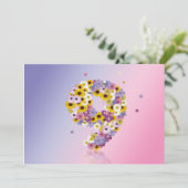 9e verjaardag, met bloembollen kaart (Staand voorkant)