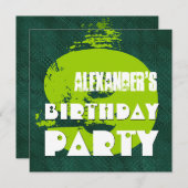 9e verjaardag negende jaar oude groene Stippen Kaart (Voorkant / Achterkant)