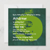 9e verjaardag negende jaar oude groene Stippen Kaart (Achterkant)