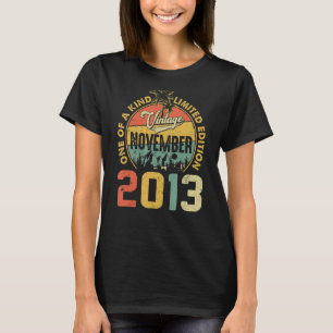 9e verjaardag november 2013 9-jarige jongen t-shirt