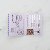 9e verjaardag Paris Passport Invitation (Binnen)