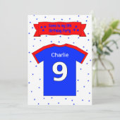 9e verjaardag persoonlijke feestuitnodiging kaart (Staand voorkant)