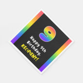 9e verjaardag: Regenboogspectrum # 9, aangepaste n Servet (Hoek)