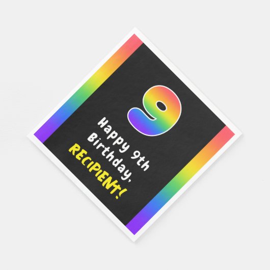 9e verjaardag: Regenboogspectrum # 9, aangepaste n Servet (Hoek)