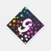 9e verjaardag regenboogStippen Servet (Hoek)
