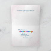 9e verjaardag Religieuze Kaart Regenboogzegeningen (Binnen)