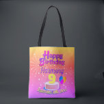 9e verjaardag roze tote bag<br><div class="desc">Sommige momenten zijn voor altijd te koesteren. Maak het gedenkwaardig,  maak het leuk. Bestel er een voor iedereen op je verjaardagsfeestje.</div>