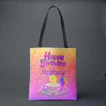 9e verjaardag roze tote bag<br><div class="desc">Sommige momenten zijn voor altijd te koesteren. Maak het gedenkwaardig,  maak het leuk. Bestel er een voor iedereen op je verjaardagsfeestje.</div>