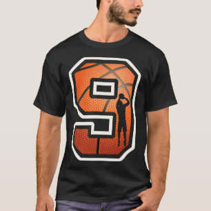 9e verjaardag Sketll Speler 9 jaar oud Negen Sport T-shirt