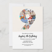 9e verjaardag uitnodiging minimalist - nummer 9 (Voorkant)