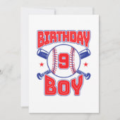 9e verjaardag van baller Big Number Nine Kaart (Voorkant)