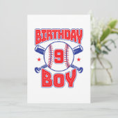 9e verjaardag van baller Big Number Nine Kaart (Staand voorkant)