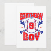 9e verjaardag van baller Big Number Nine Kaart (Voorkant / Achterkant)