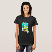 9e verjaardag van de geboorte van Dinosaur Happy B T-shirt (Voorkant volledig)