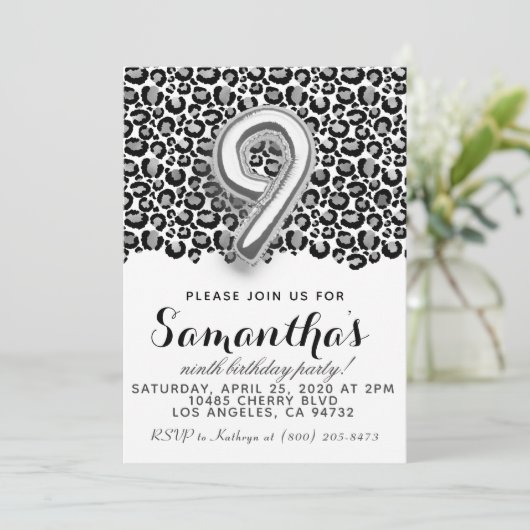 9e verjaardag van de introductie van Leopard Anima Kaart (Staand voorkant)